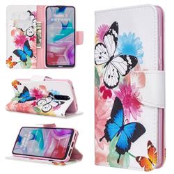 Vivid Flying Butterflies Leather Wallet Case for Mi Xiaomi Redmi 8