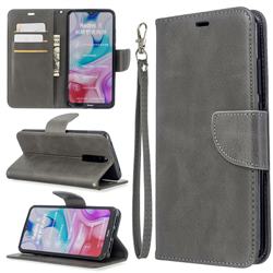 Classic Sheepskin PU Leather Phone Wallet Case for Mi Xiaomi Redmi 8 - Gray