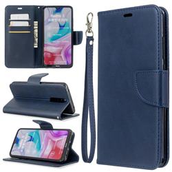 Classic Sheepskin PU Leather Phone Wallet Case for Mi Xiaomi Redmi 8 - Blue