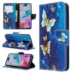 Golden Butterflies Leather Wallet Case for Mi Xiaomi Redmi 8