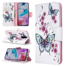 Peach Butterflies Leather Wallet Case for Mi Xiaomi Redmi 8