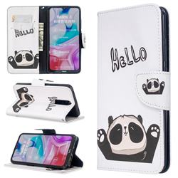 Hello Panda Leather Wallet Case for Mi Xiaomi Redmi 8