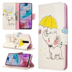 Umbrella Elephant Leather Wallet Case for Mi Xiaomi Redmi 8