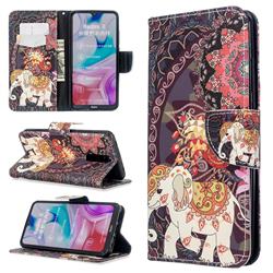 Totem Flower Elephant Leather Wallet Case for Mi Xiaomi Redmi 8