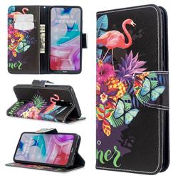 Flowers Flamingos Leather Wallet Case for Mi Xiaomi Redmi 8