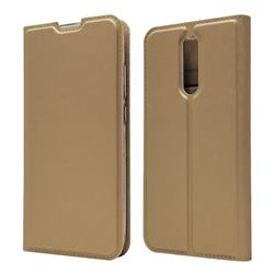 Ultra Slim Card Magnetic Automatic Suction Leather Wallet Case for Mi Xiaomi Redmi 8 - Champagne