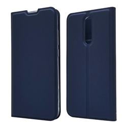 Ultra Slim Card Magnetic Automatic Suction Leather Wallet Case for Mi Xiaomi Redmi 8 - Royal Blue