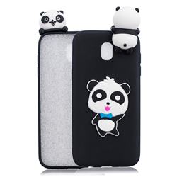 Red Bow Panda Soft 3D Climbing Doll Soft Case for Mi Xiaomi Redmi 8A