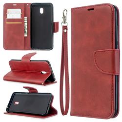 Classic Sheepskin PU Leather Phone Wallet Case for Mi Xiaomi Redmi 8A - Red