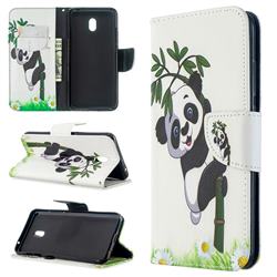 Bamboo Panda Leather Wallet Case for Mi Xiaomi Redmi 8A
