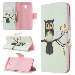 Owl on Tree Leather Wallet Case for Mi Xiaomi Redmi 8A