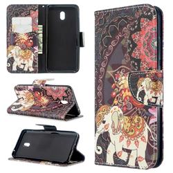 Totem Flower Elephant Leather Wallet Case for Mi Xiaomi Redmi 8A