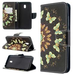 Circle Butterflies Leather Wallet Case for Mi Xiaomi Redmi 8A