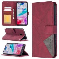 Binfen Color BF05 Prismatic Slim Wallet Flip Cover for Mi Xiaomi Redmi 8A - Red