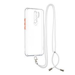 Necklace Cross-body Lanyard Strap Cord Phone Case Cover for Xiaomi Redmi 9 - Transparent