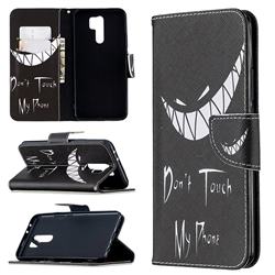 Crooked Grin Leather Wallet Case for Xiaomi Redmi 9