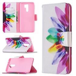 Seven-color Flowers Leather Wallet Case for Xiaomi Redmi 9