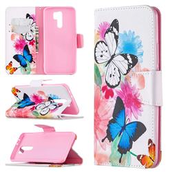 Vivid Flying Butterflies Leather Wallet Case for Xiaomi Redmi 9