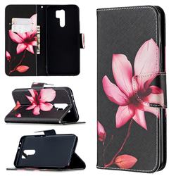 Lotus Flower Leather Wallet Case for Xiaomi Redmi 9