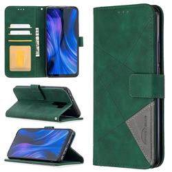 Binfen Color BF05 Prismatic Slim Wallet Flip Cover for Xiaomi Redmi 9 - Green