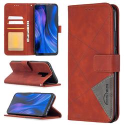 Binfen Color BF05 Prismatic Slim Wallet Flip Cover for Xiaomi Redmi 9 - Brown