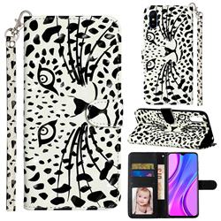 Leopard Panther 3D Leather Phone Holster Wallet Case for Xiaomi Redmi 9A