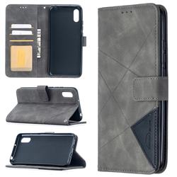 Binfen Color BF05 Prismatic Slim Wallet Flip Cover for Xiaomi Redmi 9A - Gray