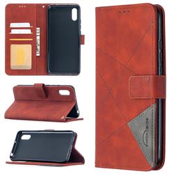 Binfen Color BF05 Prismatic Slim Wallet Flip Cover for Xiaomi Redmi 9A - Brown