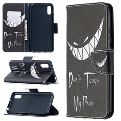 Crooked Grin Leather Wallet Case for Xiaomi Redmi 9A