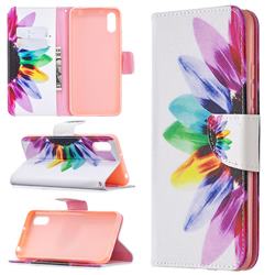 Seven-color Flowers Leather Wallet Case for Xiaomi Redmi 9A