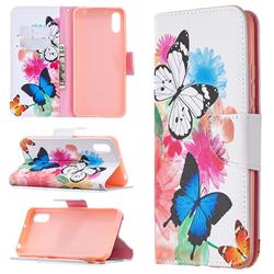 Vivid Flying Butterflies Leather Wallet Case for Xiaomi Redmi 9A