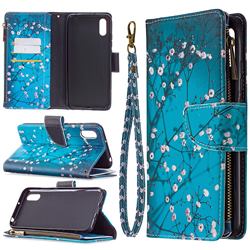 Blue Plum Binfen Color BF03 Retro Zipper Leather Wallet Phone Case for Xiaomi Redmi 9A