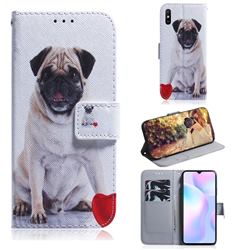 Pug Dog PU Leather Wallet Case for Xiaomi Redmi 9A