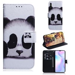 Sleeping Panda PU Leather Wallet Case for Xiaomi Redmi 9A