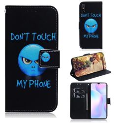 Not Touch My Phone PU Leather Wallet Case for Xiaomi Redmi 9A