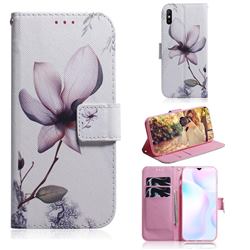 Magnolia Flower PU Leather Wallet Case for Xiaomi Redmi 9A