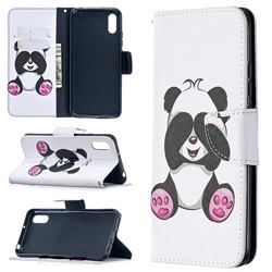 Lovely Panda Leather Wallet Case for Xiaomi Redmi 9A