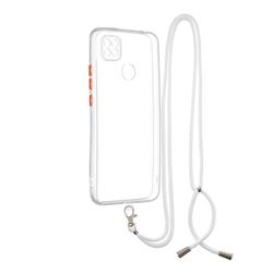 Necklace Cross-body Lanyard Strap Cord Phone Case Cover for Xiaomi Redmi 9C - Transparent
