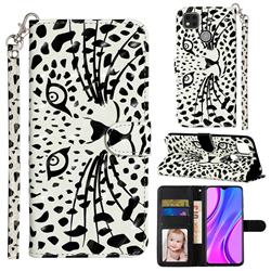 Leopard Panther 3D Leather Phone Holster Wallet Case for Xiaomi Redmi 9C