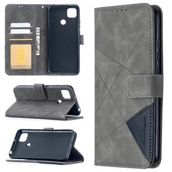 Binfen Color BF05 Prismatic Slim Wallet Flip Cover for Xiaomi Redmi 9C - Gray