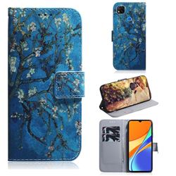 Apricot Tree PU Leather Wallet Case for Xiaomi Redmi 9C
