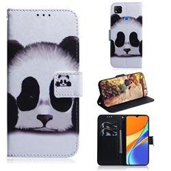 Sleeping Panda PU Leather Wallet Case for Xiaomi Redmi 9C