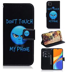 Not Touch My Phone PU Leather Wallet Case for Xiaomi Redmi 9C