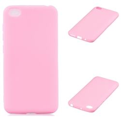 Candy Soft Silicone Protective Phone Case for Mi Xiaomi Redmi Go - Dark Pink