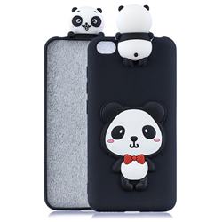 Red Bow Panda Soft 3D Climbing Doll Soft Case for Mi Xiaomi Redmi Go