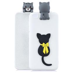 Little Black Cat Soft 3D Climbing Doll Soft Case for Mi Xiaomi Redmi Go
