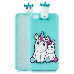Couple Unicorn Soft 3D Climbing Doll Soft Case for Mi Xiaomi Redmi Go