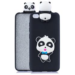 Blue Bow Panda Soft 3D Climbing Doll Soft Case for Mi Xiaomi Redmi Go