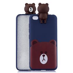 Cute Bear Soft 3D Climbing Doll Soft Case for Mi Xiaomi Redmi Go