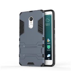Armor Premium Tactical Grip Kickstand Shockproof Dual Layer Rugged Hard Cover for Xiaomi Redmi Note 4 Red Mi Note4 - Navy